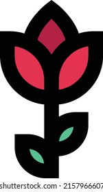 Ilustración del vector de rosa sobre un fondo transparente.Símbolos de calidad superior.Icono del vector de trazo para el concepto y el diseño gráfico.