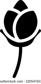 rosafarbene Vektorgrafik auf transparentem Hintergrund. Hochwertige Symbole. Glyphen Vektorsymbole für Konzept und Grafikdesign.