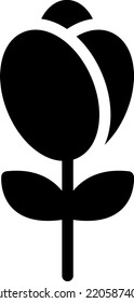 ilustración de rose Vector en un fondo transparente. Símbolos de calidad superior. Iconos vectoriales de glifos para diseño de conceptos y gráficos.