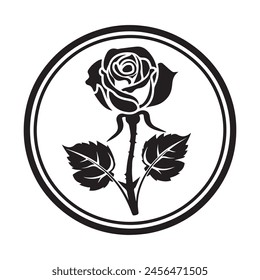 Rose Vector Images. black and white rose