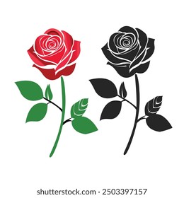 Rose Vector Images. - royalty  vector graphics and clipart Floral Frame with Red Vintage Roses and Leaves vector · Flower icon, Flower rose vector.