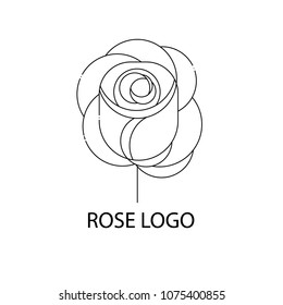 rose vector logo design