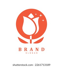 plantilla de diseño del logotipo del vector de rosa, icono de belleza mínimo, signo abstracto del salón de flores