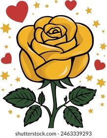 Rosa Vektorgrafik Gelb