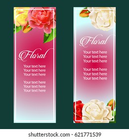 rose vertical banner