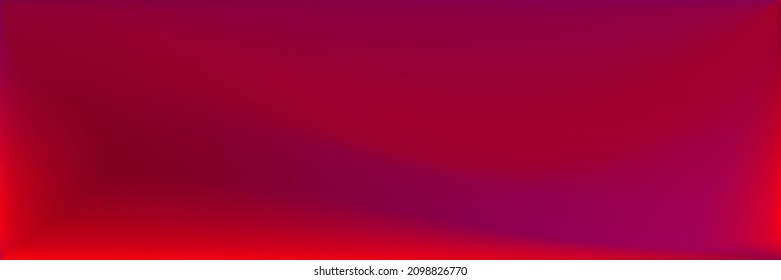 Rose Vibrant Red Smooth Surface Illustration. Dark Bright Blood Wavy Gradient Mesh. Neon Blood Modern Design Backdrop. Blank Color Vivid Blurred Background. Blank Red Wavy Gradient Mesh.