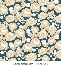 Rose vintage background vector