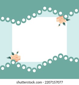 Rose vintage Retro background vector illustration 