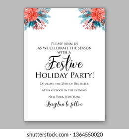 Rose wedding invitation peony vector card template