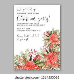 Rose wedding invitation peony vector card template