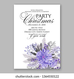 Rose wedding invitation peony vector card template