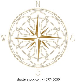 Rose of Wind. Brown color.