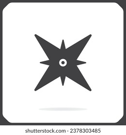 Rose of Wind vector icon