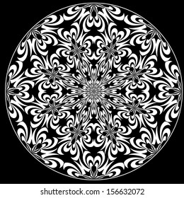 Rose Window with Holy Cross symbols derived from ancient motifs in vector art which allows you to choose your own color combination