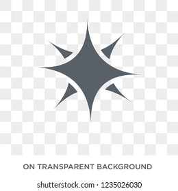 Rose of the Winds icon. Trendy flat vector Rose of the Winds icon on transparent background from Maps and Locations collection. 