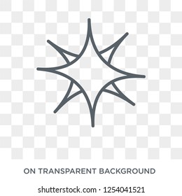 Rose of the Winds icon. Trendy flat vector Rose of the Winds icon on transparent background from Maps and Locations collection. High quality filled Rose of the Winds symbol use for web and mobile