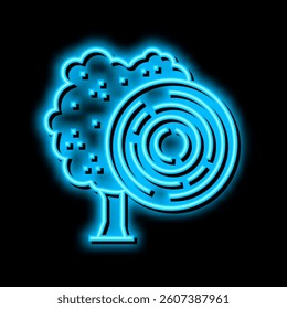 rose wood neon light sign vector. rose wood illustration