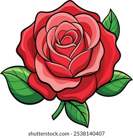 ROSE-01 vector art silhouette, eps file format