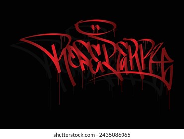 ROSEBERRY word graffiti tag style