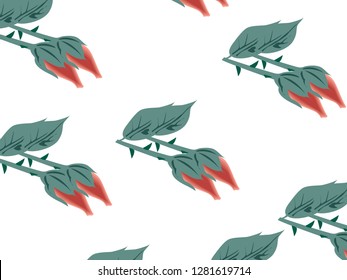 rosebud flower vector for banner, presentation and wallpaper purposes on white background 23