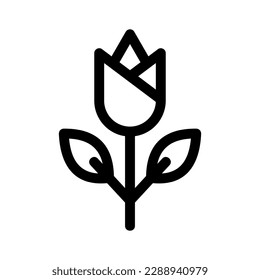 icono de rosebud o logotipo símbolo de signo aislado ilustración vectorial - iconos vectoriales de estilo negro de alta calidad