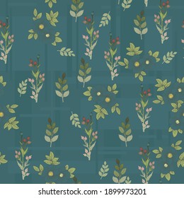 Rosehip flowers. Seamless pattern for wallpaper and fabric. Background illustration. Hand drawing outline. Flowering of garden plants. Abstract plant picture. Vector