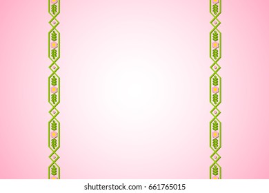 Rosemaling background with floral ornaments in traditional norwegian folk style.