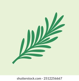 Rosemary branch. Isolated rosemary on white background