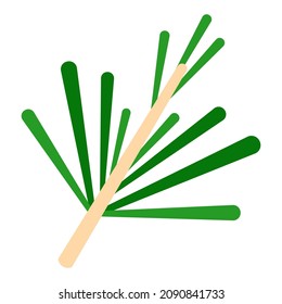rosemary flat clipart vector illustration
