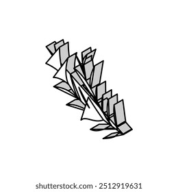 rosemary food herb isometric icon vector. rosemary food herb sign. isolated symbol illustration