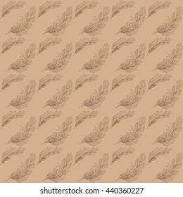 Rosemary kraft pattern