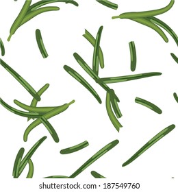 Rosemary Leaves Seamless Pattern 