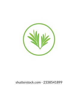 Rosemary  logo vector illustration template business element and symbol design