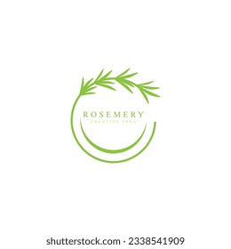 Rosemary  logo vector illustration template business element and symbol design