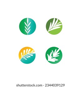 Rosemary  logo vector illustration template business element and symbol design