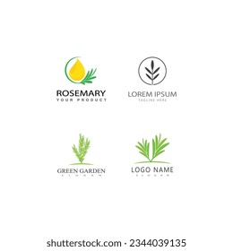 Rosemary  logo vector illustration template business element and symbol design