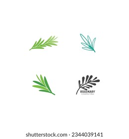 Plantilla de ilustración del vector del logotipo Rosemary elemento empresarial y diseño de símbolos