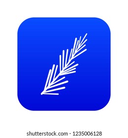 Rosemary spice icon digital blue for any design isolated on white vector illustration
