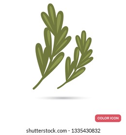 Rosemary twigs color flat icon for web and mobile design
