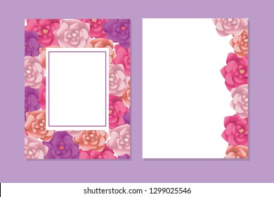 roses arrangement for card