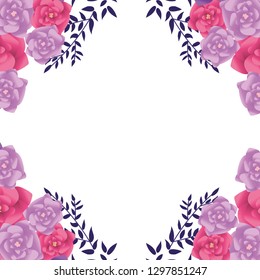 roses arrangement frame