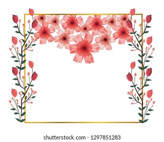 roses arrangement frame