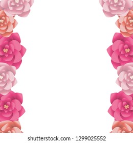 roses arrangement frame