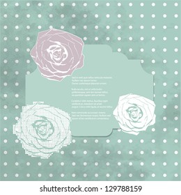 Roses background with copy space.