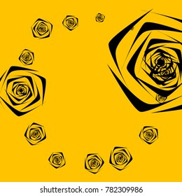 Roses Background Vector. Flowers. Beautiful Background of Roses. Vector illustration. Placer of Flowers. Roses Background Vector for Textile, Tile, Paper, Card. Banner. Abstraction with Flowers.