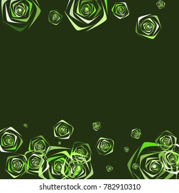 Roses Background Vector. Flowers. Beautiful Background of Roses. Vector illustration. Placer of Flowers. Roses Background Vector for Textile, Paper, Card. Banner. Abstraction with Flowers. Floral.
