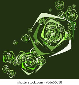 Roses Background Vector. Flowers. Beautiful Background of Roses. Vector illustration. Placer of Flowers. Roses Background Vector for Textile, Paper, Card. Banner. Abstraction with Flowers. Floral.