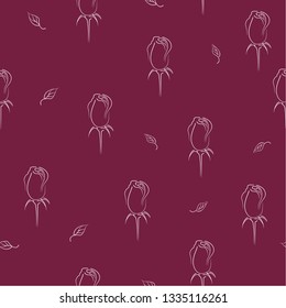 Roses black buds.vector illustration