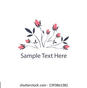 Roses. Bouquet of flowers. Vector image, template.