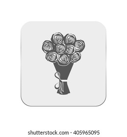 Roses Bouquet icon.